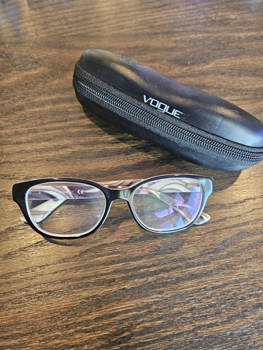 Vogue Purple-Clear Petite Rectangular Glasses